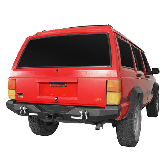 Hooke Road Full Width Front & Rear Bumper Combo(84-01 Jeep Cherokee XJ)