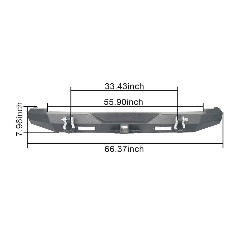 Load image into Gallery viewer, Hooke Road Full Width Front &amp; Rear Bumper Combo(84-01 Jeep Cherokee XJ)
