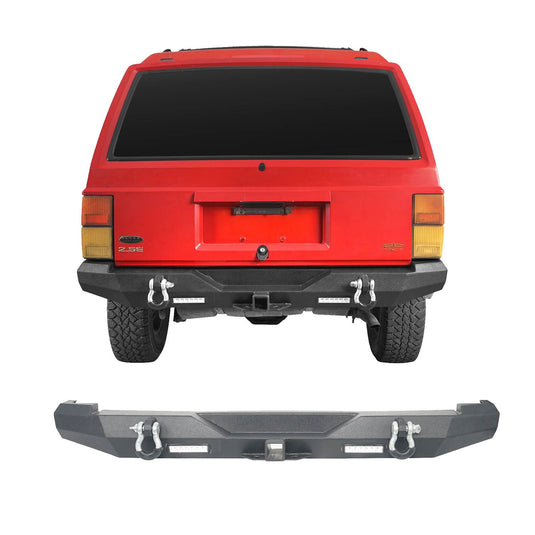 Hooke Road Full Width Front & Rear Bumper Combo(84-01 Jeep Cherokee XJ)