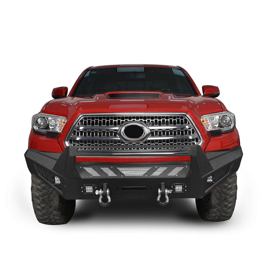HookeRoad Tacoma Front & Rear Bumpers Combo for 2016-2023 Toyota Tacoma 3rd Gen b42014204-5