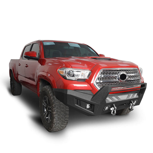 HookeRoad Tacoma Front & Rear Bumpers Combo for 2016-2023 Toyota Tacoma 3rd Gen b42014200-55