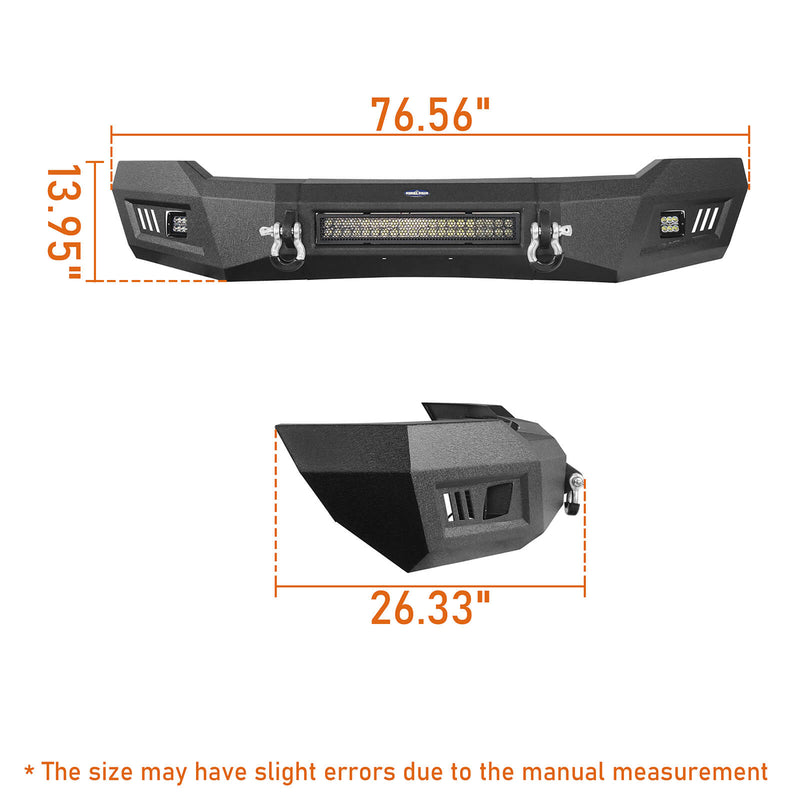 Load image into Gallery viewer, Hooke Road Ram 1500 Full Width Front Bumper w/LED Light  Bar for 2006-2008 Ram 1500  BXG6500 16
