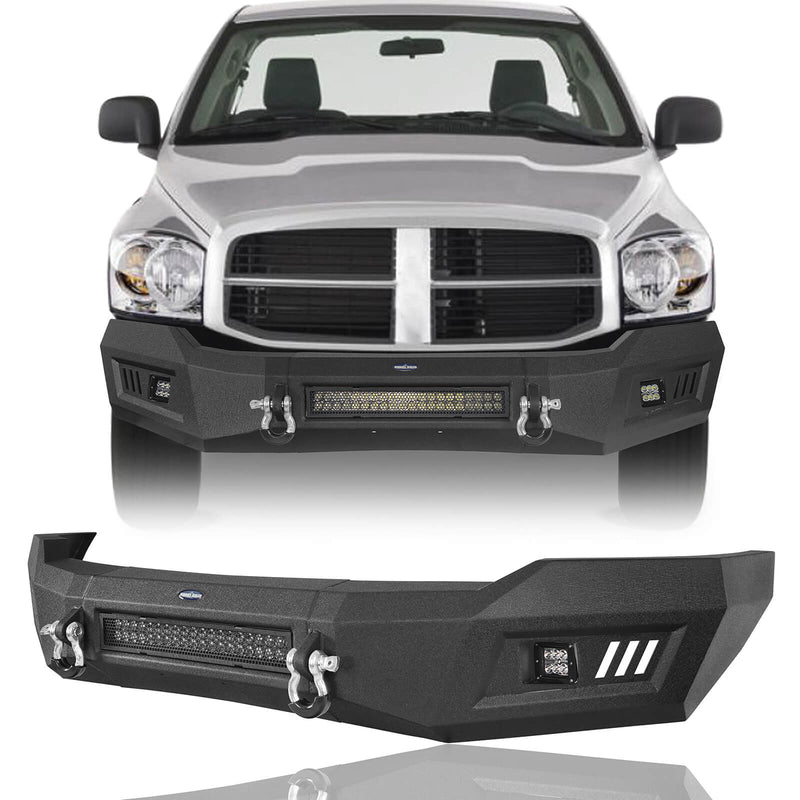 Load image into Gallery viewer, Hooke Road Ram 1500 Full Width Front Bumper w/LED Light  Bar for 2006-2008 Ram 1500  BXG6500 5

