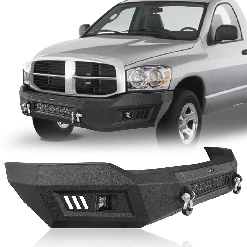 Load image into Gallery viewer, Hooke Road Ram 1500 Full Width Front Bumper w/LED Light  Bar for 2006-2008 Ram 1500  BXG6500 6
