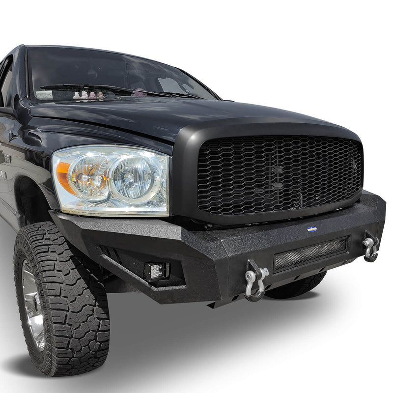 Load image into Gallery viewer, Dodge Ram 1500 Full Width Front Bumper Front Bumper with LED Light Bar for Dodge Ram 1500 BXG6501 5
