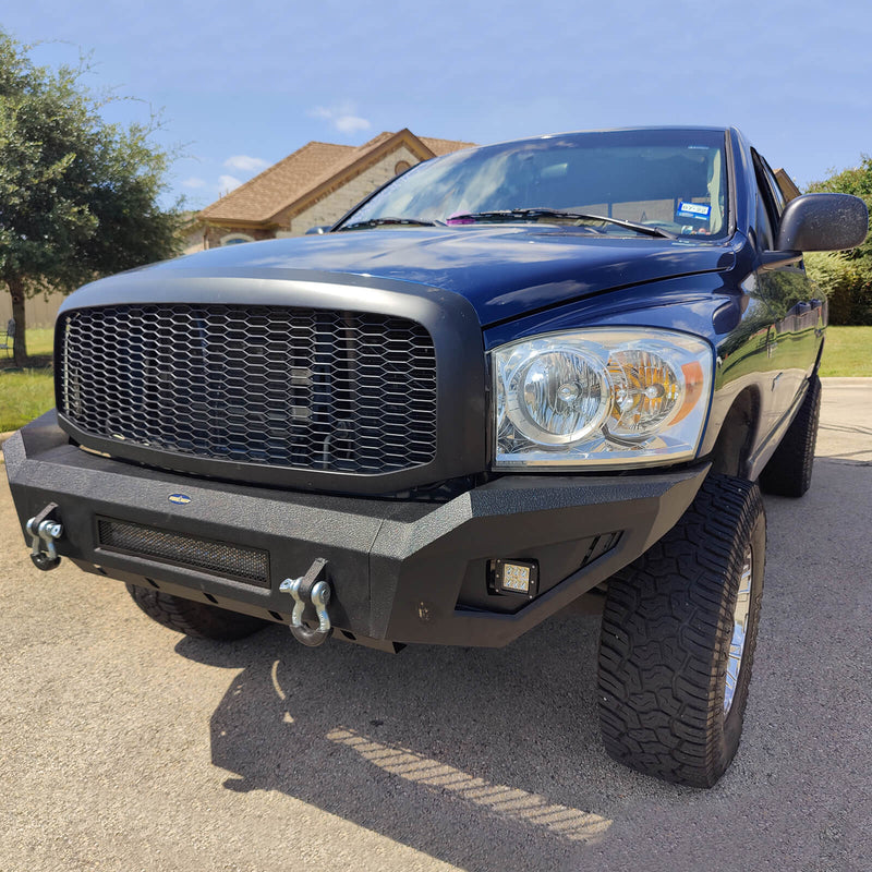Load image into Gallery viewer, Dodge Ram 1500 Full Width Front Bumper Front Bumper with LED Light Bar for Dodge Ram 1500 BXG6501 8
