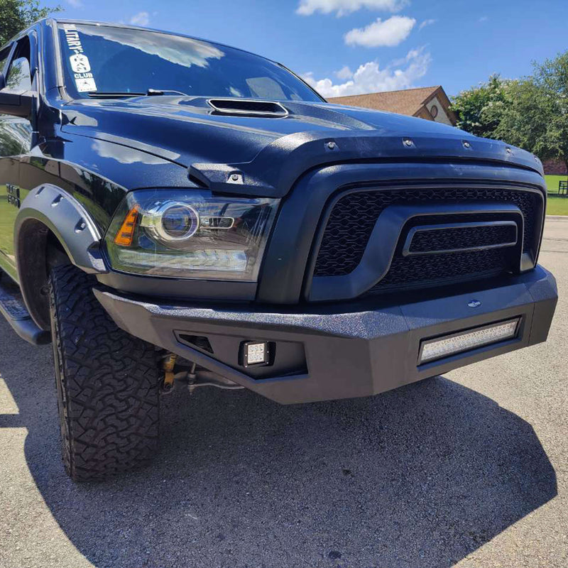 Load image into Gallery viewer, Dodge Ram 1500 Full Width Front Bumper HRⅠFront Bumper w/LED Light Bar for Dodge Ram 1500 Rebel BXG6009 8
