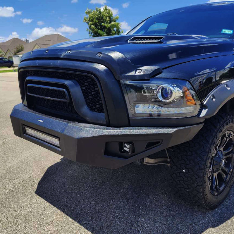 Load image into Gallery viewer, Dodge Ram 1500 Full Width Front Bumper HRⅠFront Bumper w/LED Light Bar for Dodge Ram 1500 Rebel BXG6009 9
