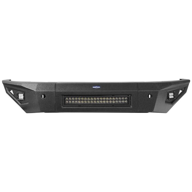 Load image into Gallery viewer, Dodge Ram 1500 Full Width Front Bumper HRⅠFront Bumper w/LED Light Bar for Dodge Ram 1500 Rebel BXG6009 11
