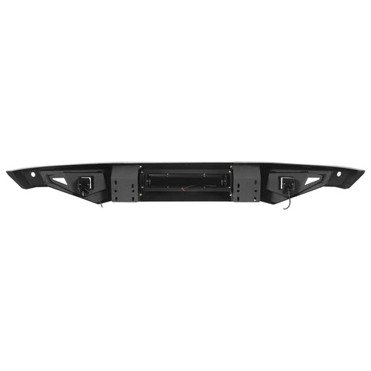Dodge Ram 1500 Full Width Front Bumper HRⅠFront Bumper w/LED Light Bar for Dodge Ram 1500 Rebel BXG6009 12