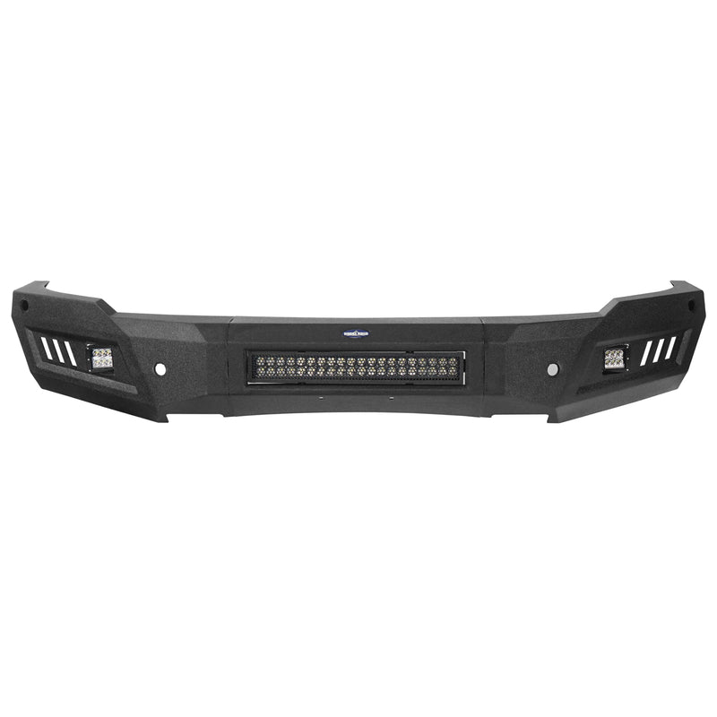 Load image into Gallery viewer, Dodge Ram 1500 Full Width Front Bumper HR Ⅱ Front Bumper w/LED Light Bar for Dodge Ram 1500 Rebel BXG6010 11
