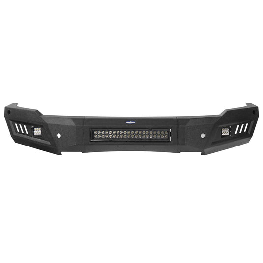 Dodge Ram 1500 Full Width Front Bumper HR Ⅱ Front Bumper w/LED Light Bar for Dodge Ram 1500 Rebel BXG6010 11