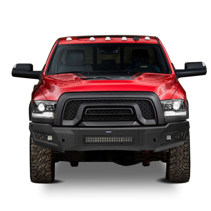 Load image into Gallery viewer, Dodge Ram 1500 Full Width Front Bumper HR Ⅱ Front Bumper w/LED Light Bar for Dodge Ram 1500 Rebel BXG6010 4
