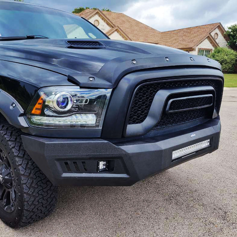 Load image into Gallery viewer, Dodge Ram 1500 Full Width Front Bumper HR Ⅱ Front Bumper w/LED Light Bar for Dodge Ram 1500 Rebel BXG6010 9
