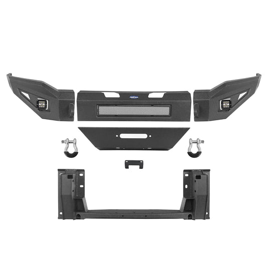 Dodge Ram 2500 Full Width Front Bumper DiscoveryⅠFront Bumper w/Winch Plate & LED Light Bar for Dodge Ram 2500 BXG6302 10