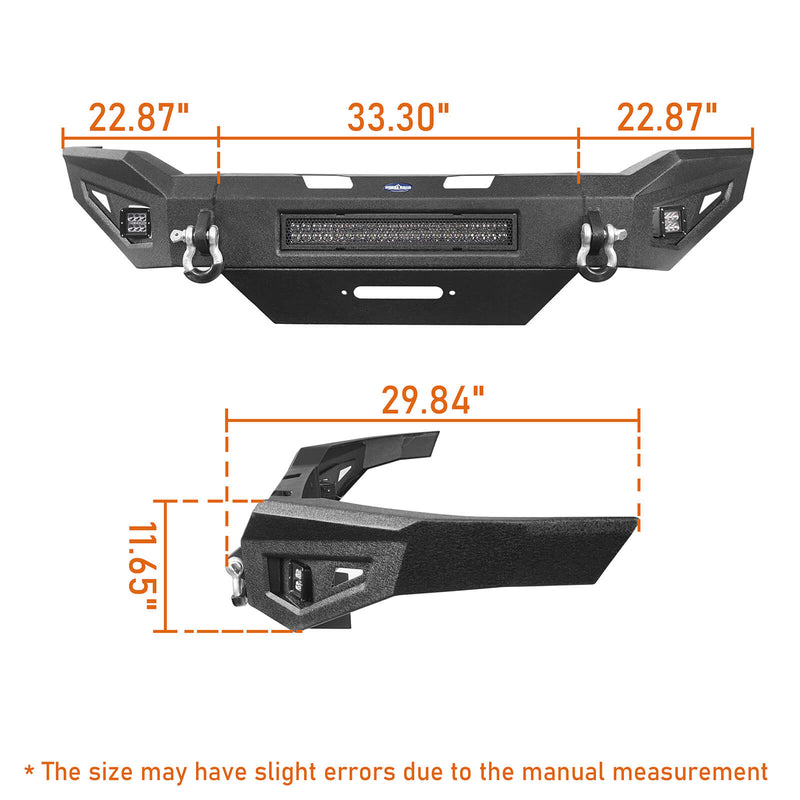 Load image into Gallery viewer, Dodge Ram 2500 Full Width Front Bumper DiscoveryⅠFront Bumper w/Winch Plate &amp; LED Light Bar for Dodge Ram 2500 BXG6302 11
