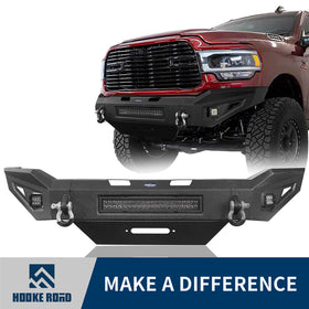 Dodge Ram 2500 Full Width Front Bumper DiscoveryⅠFront Bumper w/Winch Plate & LED Light Bar for Dodge Ram 2500 BXG6302 1