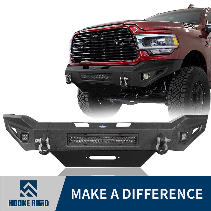 Load image into Gallery viewer, Dodge Ram 2500 Full Width Front Bumper DiscoveryⅠFront Bumper w/Winch Plate &amp; LED Light Bar for Dodge Ram 2500 BXG6302 1
