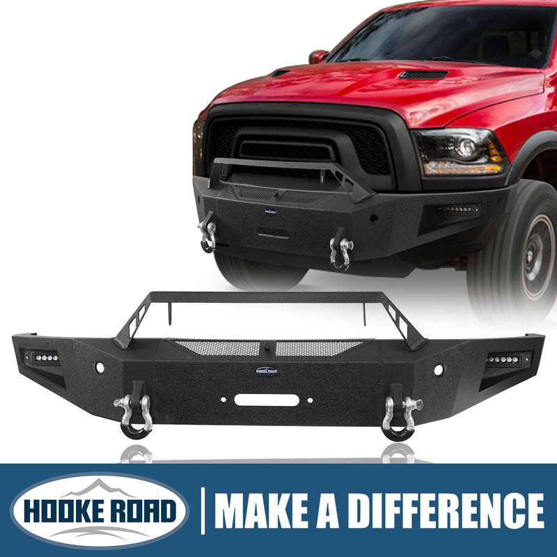 Load image into Gallery viewer, Dodge Ram 1500 Full Width Front Bumper DiscoveryⅠFront Bumper with Winch Plate for Dodge Ram 1500 Rebel BXG6011 1
