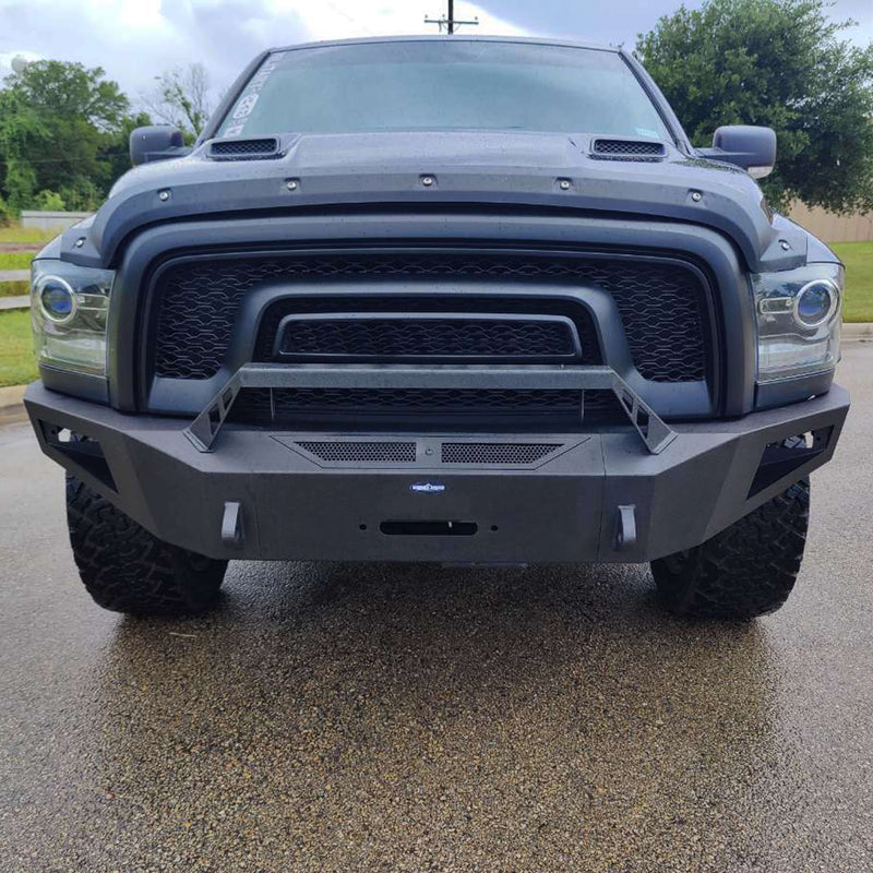 Load image into Gallery viewer, Dodge Ram 1500 Full Width Front Bumper DiscoveryⅠFront Bumper with Winch Plate for Dodge Ram 1500 Rebel BXG6011 6
