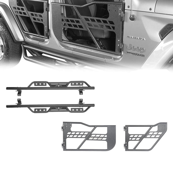 Jeep JL Half doors & Running Boards for 2018-2025 Jeep Wrangler JL