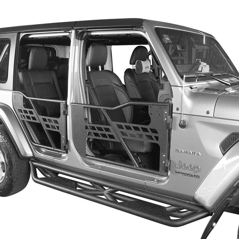 Load image into Gallery viewer, Hooke Road 4-Door Tubular Doors &amp; Side Steps(18-24 Jeep Wrangler JL)
