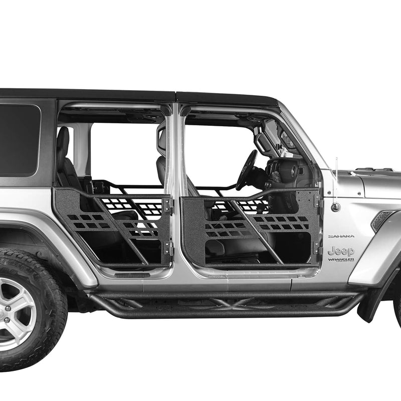 Load image into Gallery viewer, Hooke Road 4-Door Tubular Doors &amp; Side Steps(18-24 Jeep Wrangler JL)
