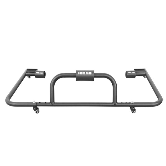 Hooke Road Hardtop Carrier Storage Cart Rack Black Sliding(87-24 Jeep Wrangler JK YJ TJ JL)