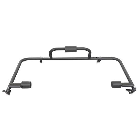 Hooke Road Hardtop Carrier Storage Cart Rack Black Sliding(87-24 Jeep Wrangler JK YJ TJ JL)