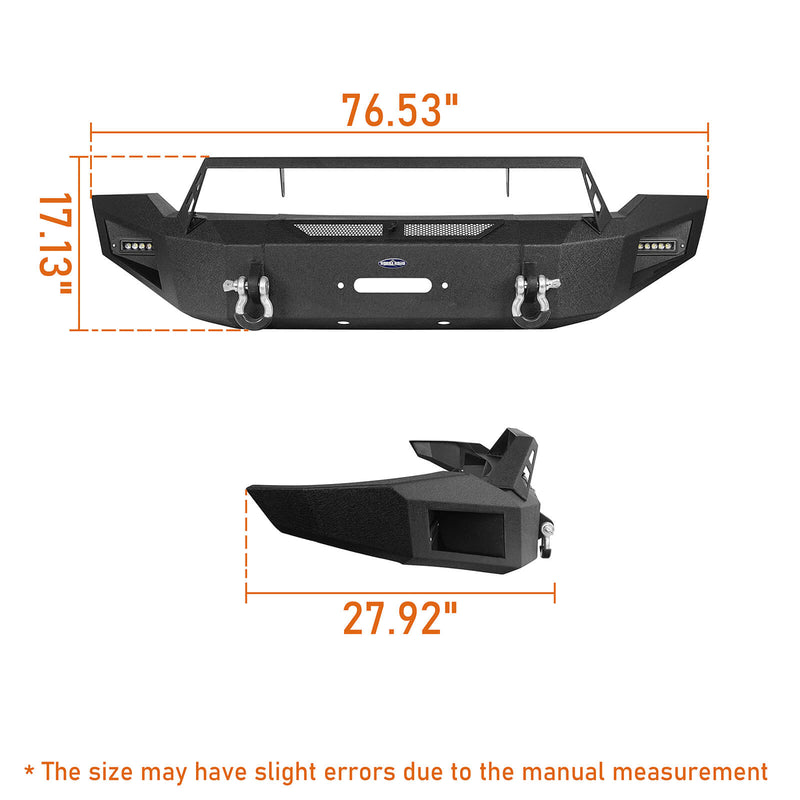 Load image into Gallery viewer, Hooke Road Ram 1500 Full Width Front Bumper for 2006-2008 Ram 1500 BXG6502 15
