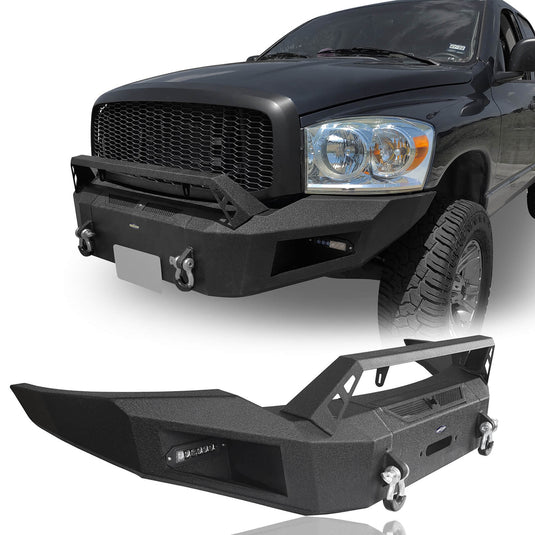 HookeRoad Ram 1500 Full width Front Bumper and Rear Bumper Combo for 2006-2008 Ram1500 BXG65026503-11