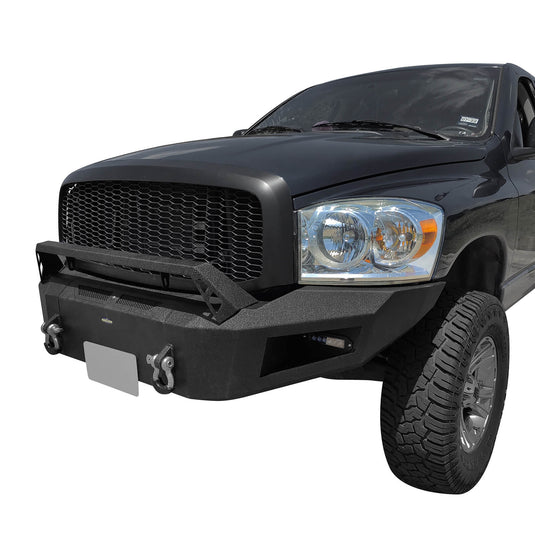 HookeRoad Ram 1500 Full width Front Bumper and Rear Bumper Combo for 2006-2008 Ram1500 BXG65026503-17