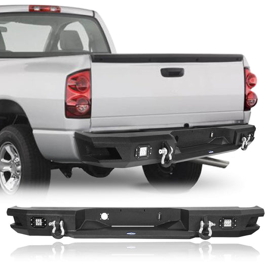 HookeRoad Ram 1500 Front Bumper_Rear Bumper Combo Kit for 2006-2008 Ram1500 BXG65006503-19