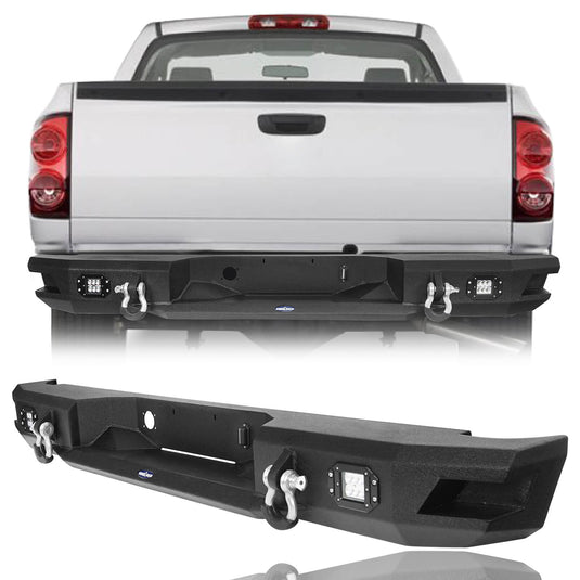 HookeRoad Ram 1500 Full width Front Bumper and Rear Bumper Combo for 2006-2008 Ram1500 BXG65026503-23