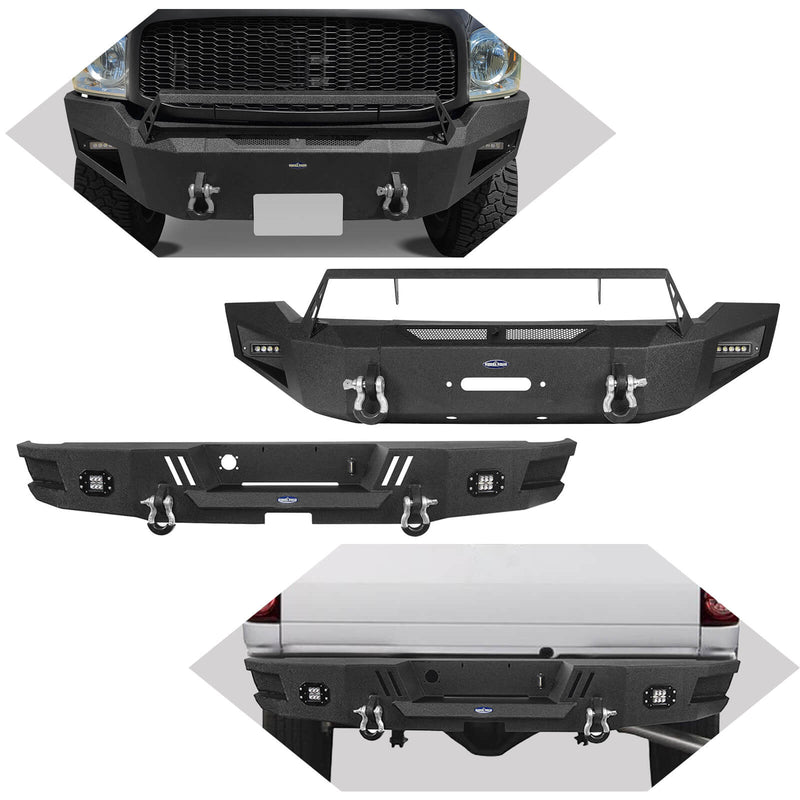 Load image into Gallery viewer, HookeRoad Ram 1500 Full width Front Bumper and Rear Bumper Combo for 2006-2008 Ram1500 BXG65026503-4
