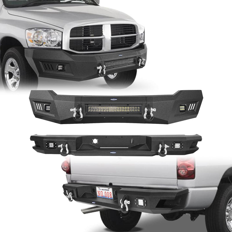 Load image into Gallery viewer, HookeRoad Ram 1500 Front Bumper_Rear Bumper Combo Kit for 2006-2008 Ram1500 BXG65006503-4
