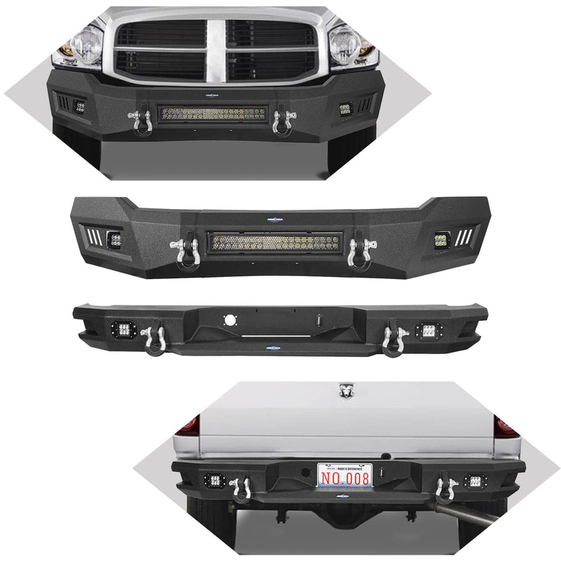 Load image into Gallery viewer, HookeRoad Ram 1500 Front Bumper_Rear Bumper Combo Kit for 2006-2008 Ram1500 BXG65006503-5

