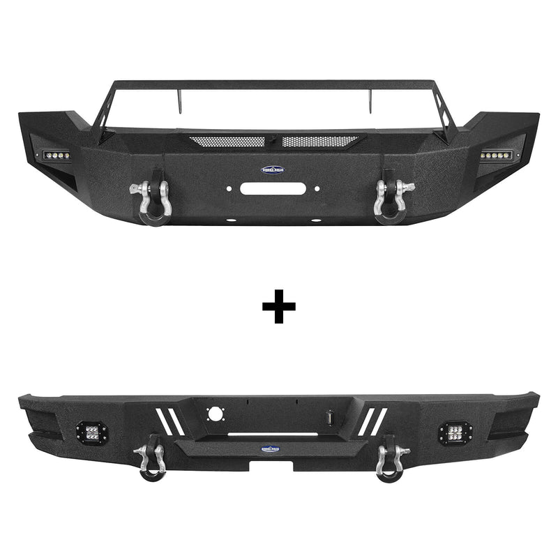 Load image into Gallery viewer, HookeRoad Ram 1500 Full width Front Bumper and Rear Bumper Combo for 2006-2008 Ram1500 BXG65026503-7
