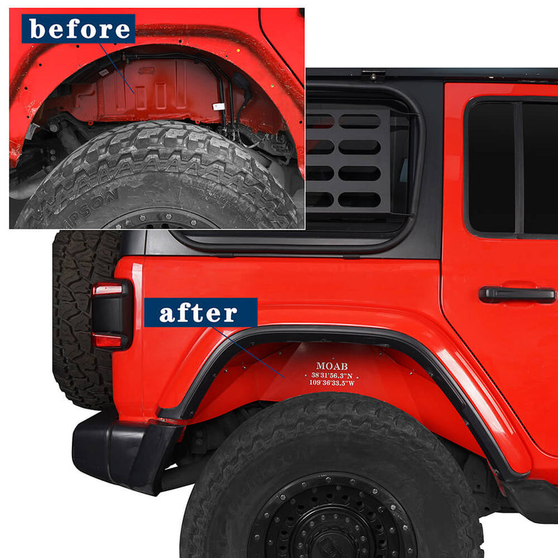 Load image into Gallery viewer, hookeroad-jeep-jl-road-rear-inner-fender-liners-for-2018-2021-jeep-wrangler-jl-bxg3027-2
