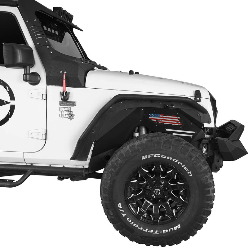 Load image into Gallery viewer, Hooke Road Fender Flares and Front &amp; Rear Inner Fender Liners Kit(07-18 Jeep Wrangler JK)
