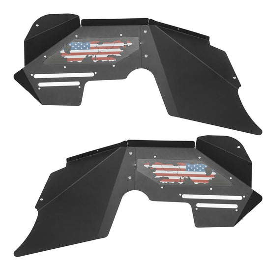 Hooke Road Fender Flares and Front & Rear Inner Fender Liners Kit(07-18 Jeep Wrangler JK)