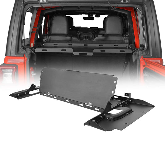 Hooke Road Interior Fold-Up Storage Rack Cargo Rack(18-24 Jeep Wrangler JL 4-Door Hardtop)