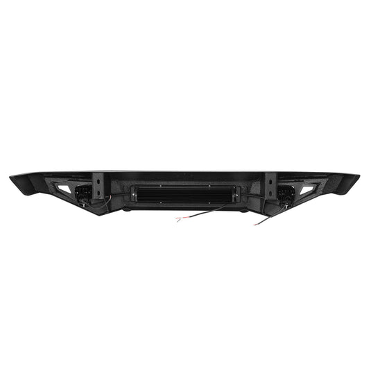 Jeep Cherokee XJ Front Bumper XJ Full Width Bumper with LED Light Bar for Jeep Cherokee BXG9032 8
