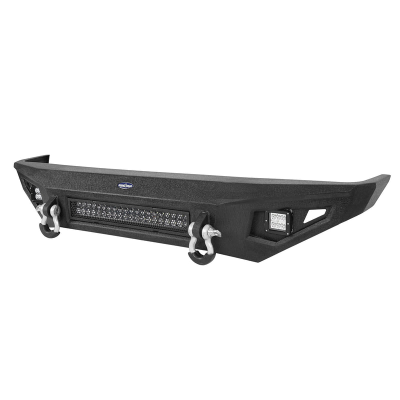 Load image into Gallery viewer, Jeep Cherokee XJ Front Bumper XJ Full Width Bumper with LED Light Bar for Jeep Cherokee BXG9032 9
