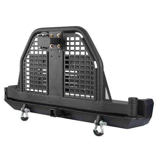 Rear Bumper w/ Swing Out Tire Carrier & Foldable Table(84-01 Jeep Cherokee XJ) - Hooke Road