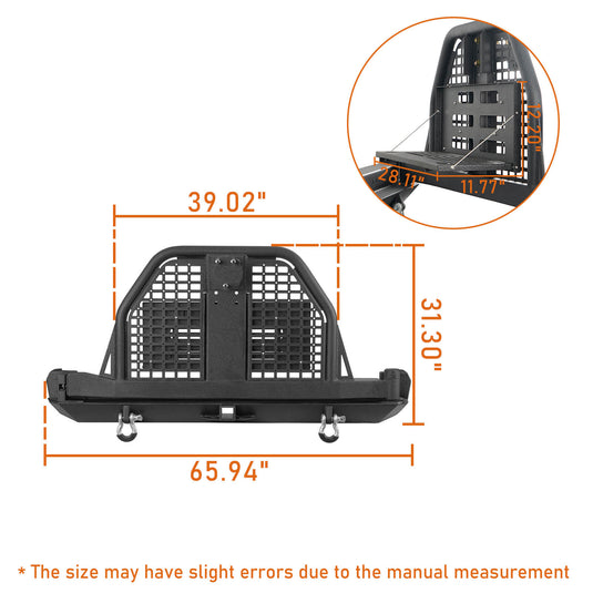 Rear Bumper w/ Swing Out Tire Carrier & Foldable Table(84-01 Jeep Cherokee XJ) - Hooke Road