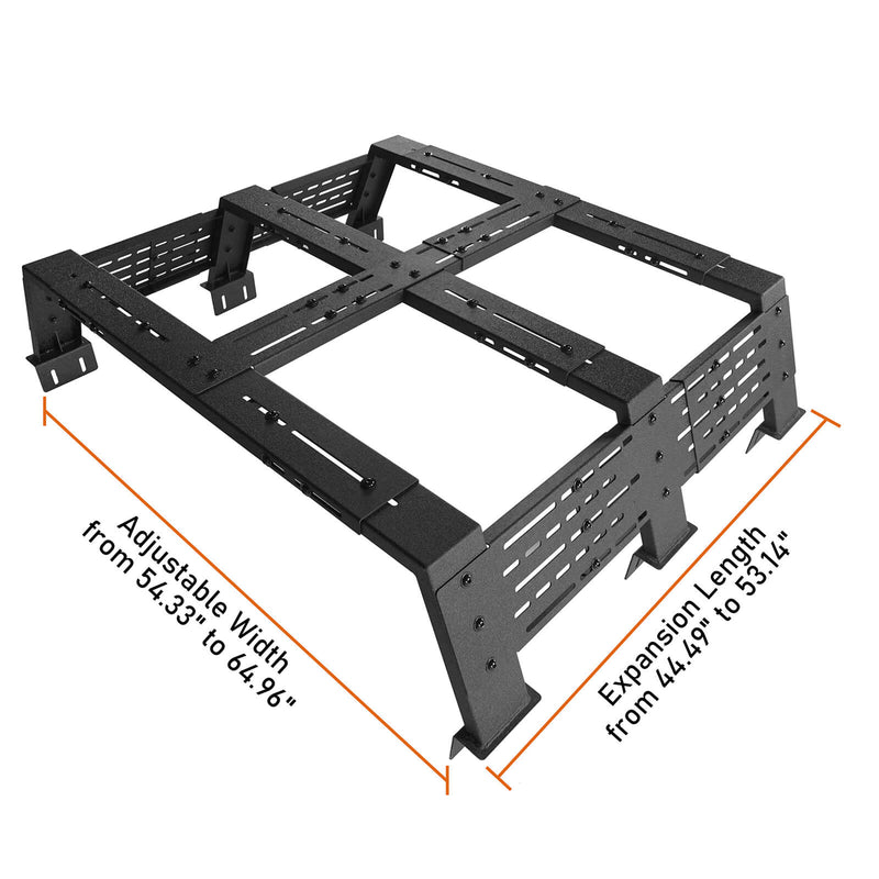 Load image into Gallery viewer, Jeep Gladiator JT &amp; Toyota Tacoma 12.2&quot; High Overland Bed Rack - Hooke Road BXG.9903S-1 16
