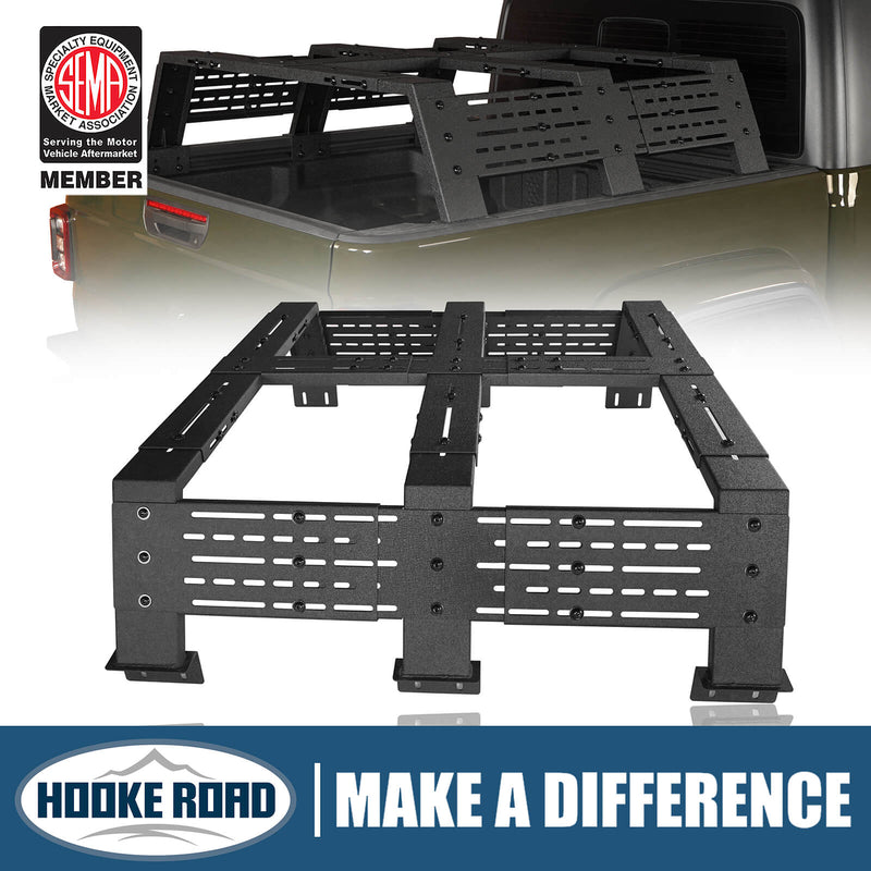 Load image into Gallery viewer, Jeep Gladiator JT &amp; Toyota Tacoma 12.2&quot; High Overland Bed Rack - Hooke Road BXG.9903S-1
