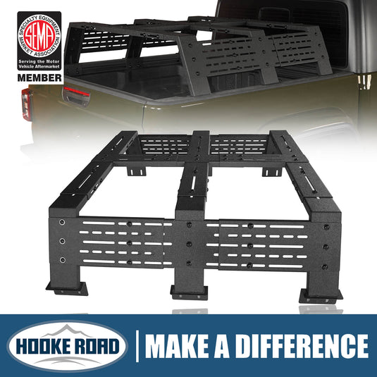 Jeep Gladiator JT & Toyota Tacoma 12.2" High Overland Bed Rack - Hooke Road BXG.9903S-1