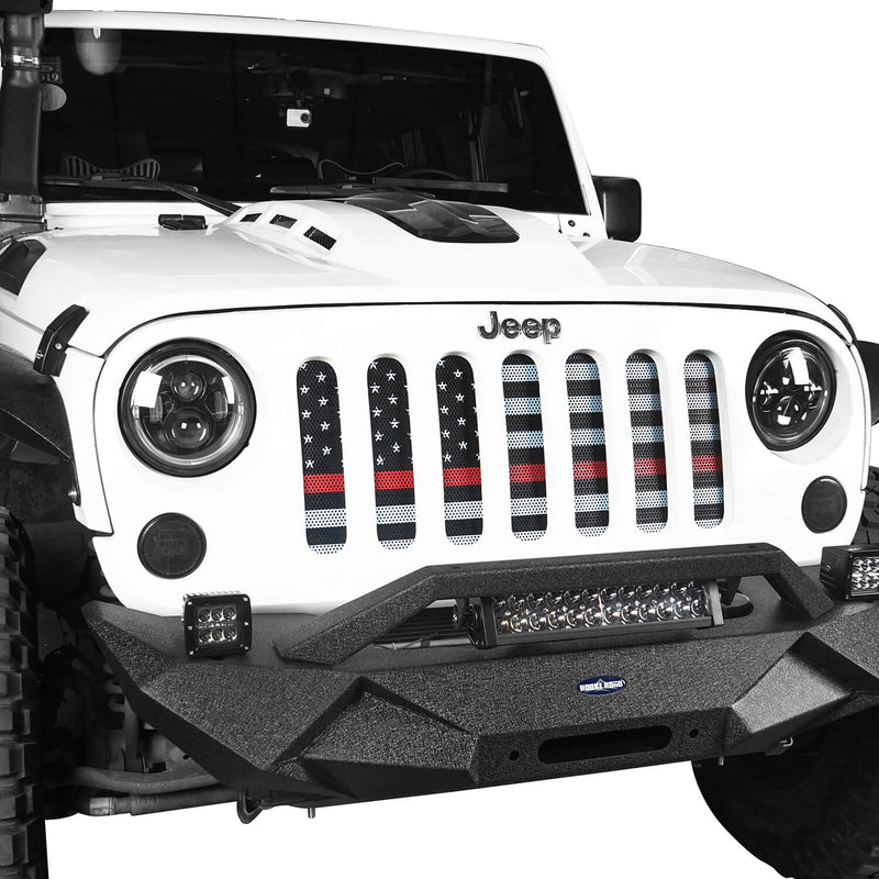 Load image into Gallery viewer, Hooke Road US Flag Grille Mesh Insert Old Glory Insert(07-18 Jeep Wrangler JK)
